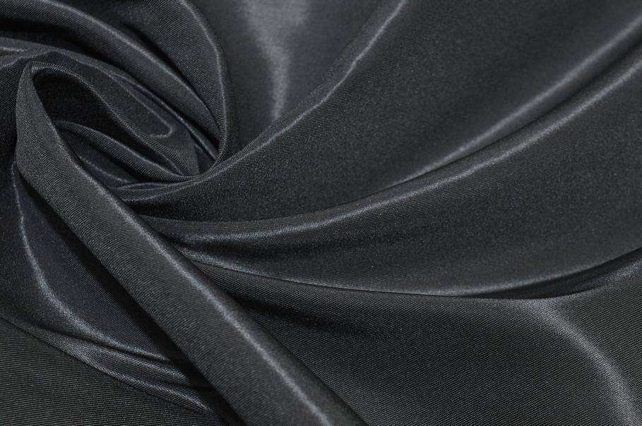 Tessuto per fodera elasticizzata stretch di colore grigio scuro