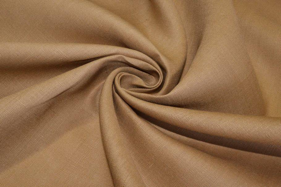 Tessuto in puro lino colore beige naturale, ideale per creare una borsa mare fai da te resistente.